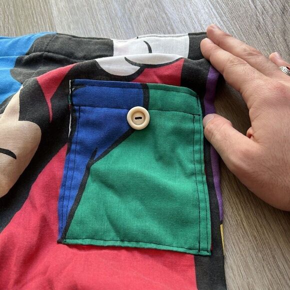 RARE Vintage Handmade Custom Walt Disney Mickey High Waist Skater Shorts 80s 90s - Picture 10 of 13